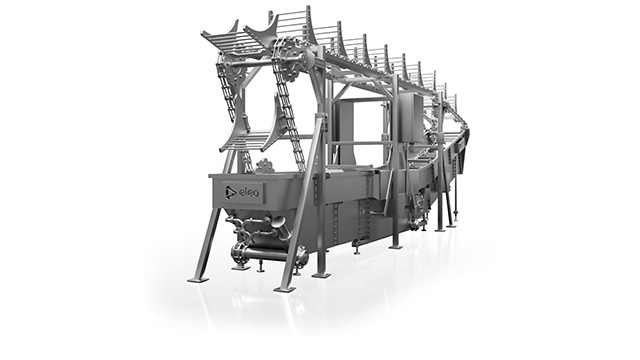  Industrial pulsed electric field system with stainless steel pipes and control units in a factory setting